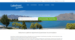 Desktop Screenshot of lakefrontqueenstown.co.nz
